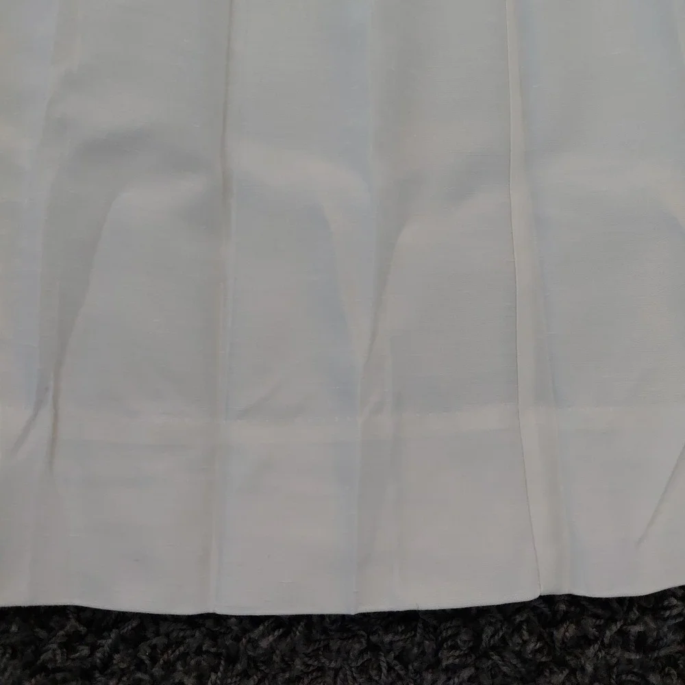 JCPenney Supreme pinch pleat drapes curtain panel pair Ivory Sateen Quite Luxury